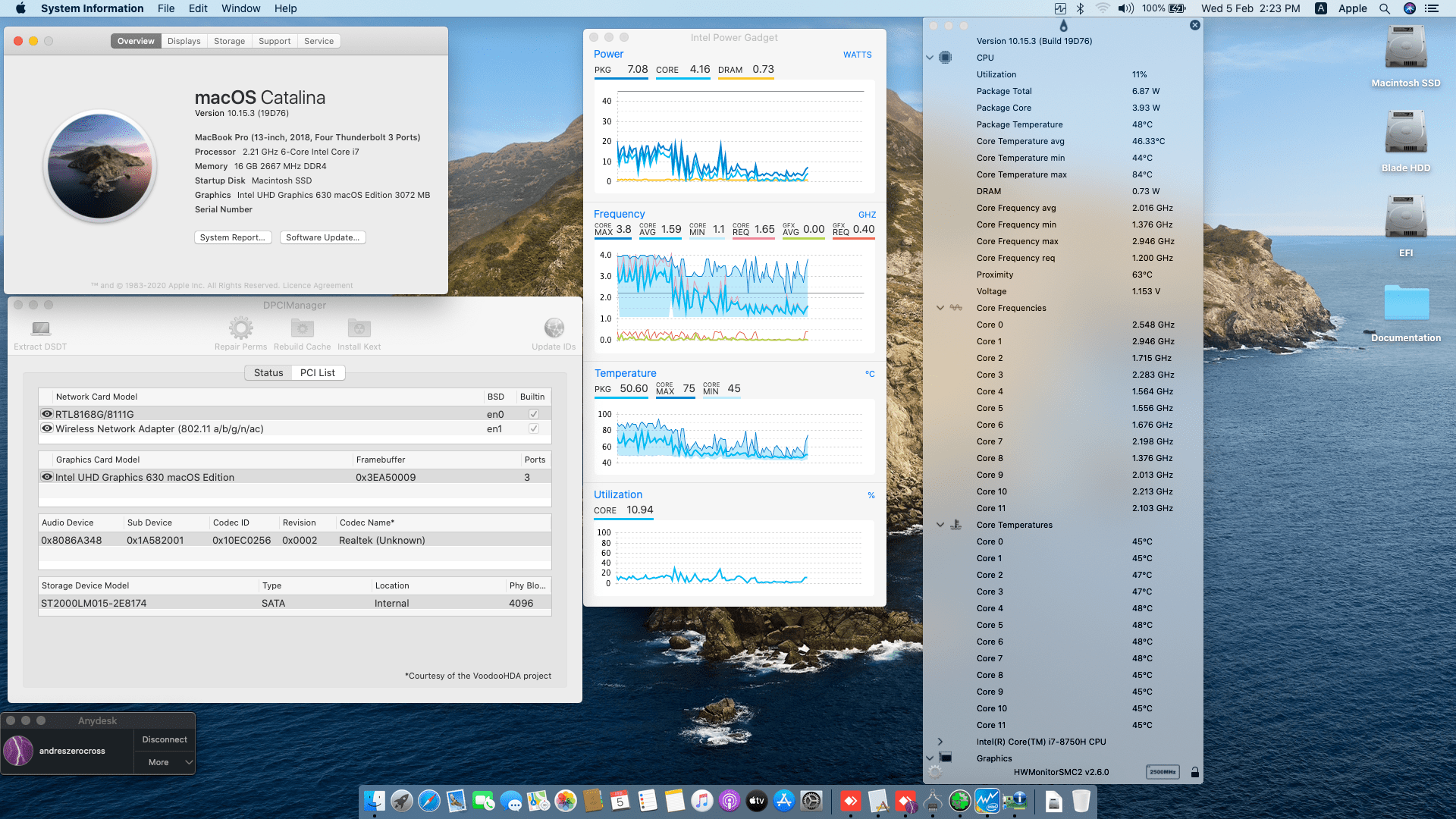 Success Hackintosh macOS Catalina 10.15.3 Build 19D76 in Razer Blade 15 RZ09-02705E75